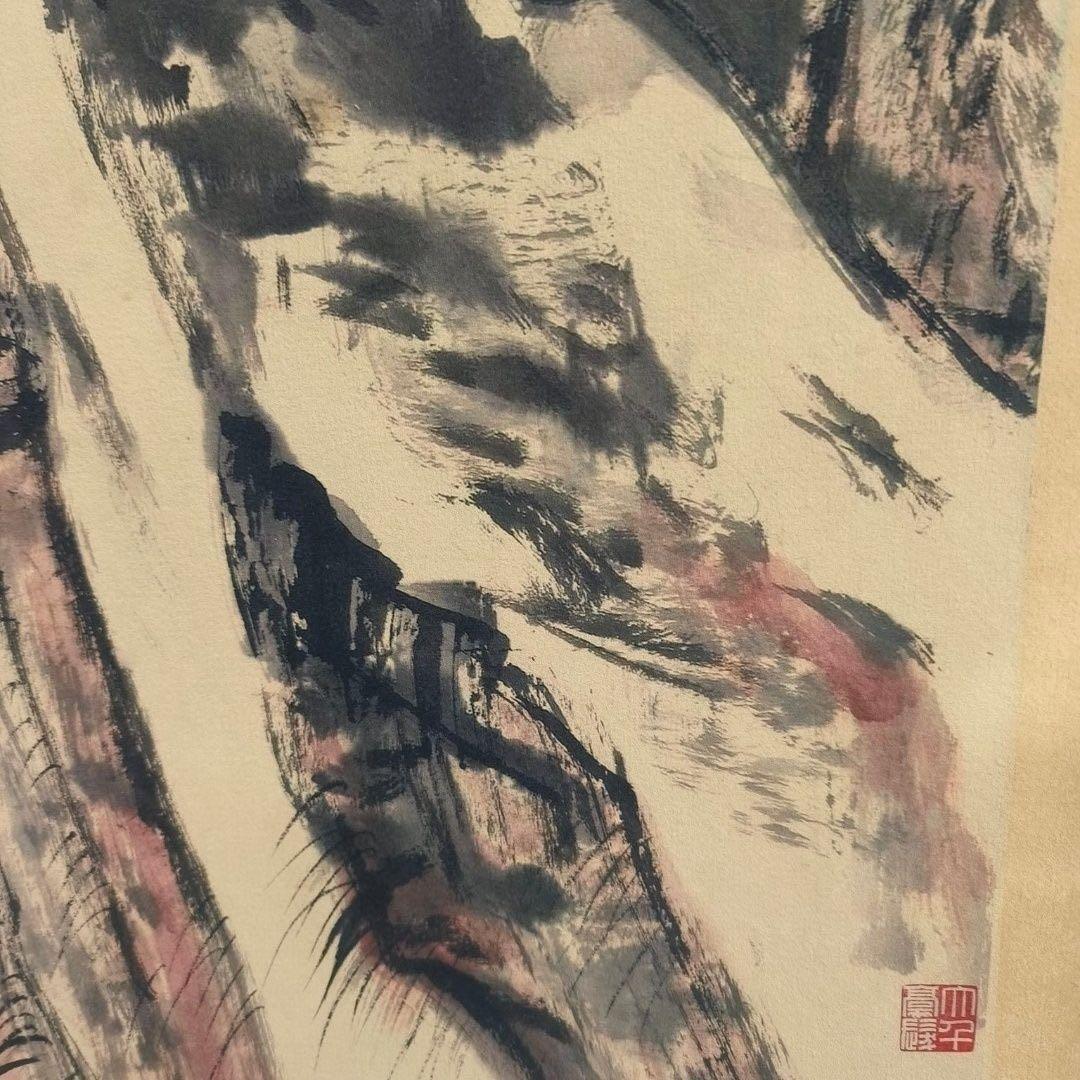 張大千 九霄神鷹図 掛け軸 中国画 山水花鳥画 中堂掛軸 宣紙装裱