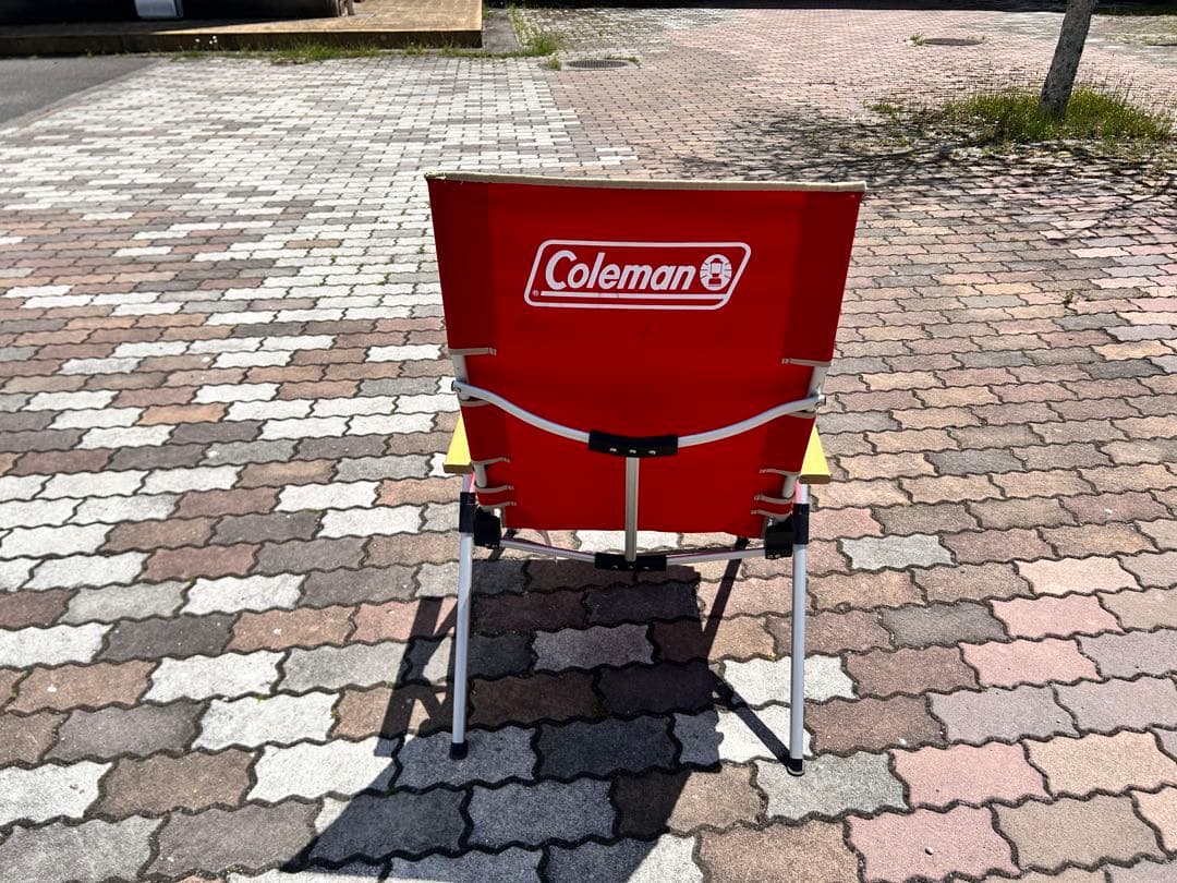 Coleman 3脚セット！レイチェア 3段階ハイバック　赤（廃盤品）