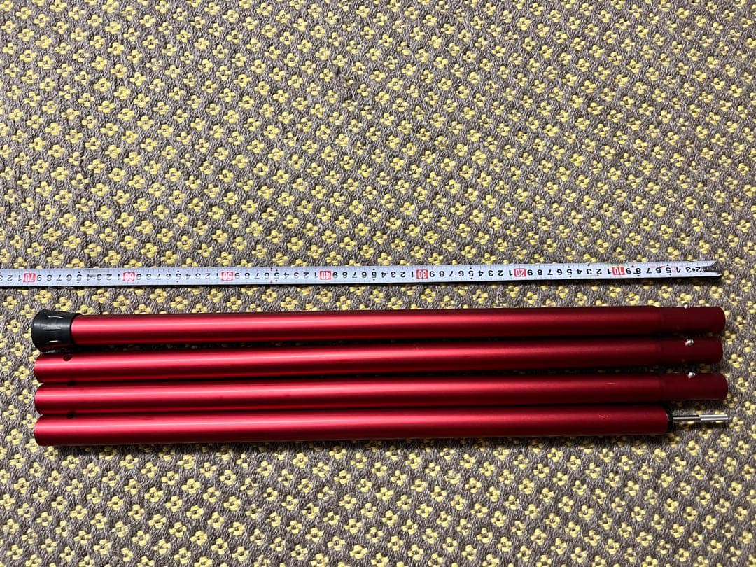  Peak スノーピーク ウイングポール レッド 280cm