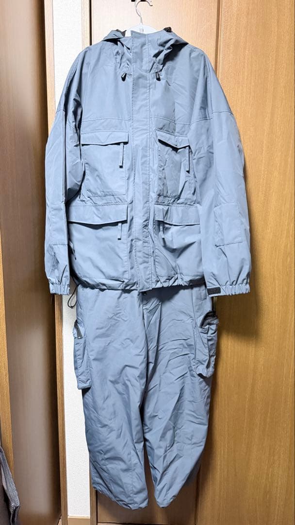 MAHF SUPPLY スノーボードウェア ジャケット ビブパンツ セット M