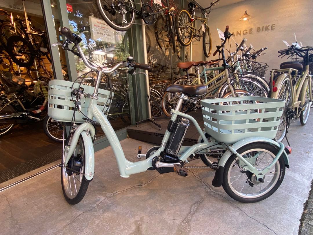 美品 BRIDGESTONE ブリヂストン ラクットワゴン 電動アシスト三輪車