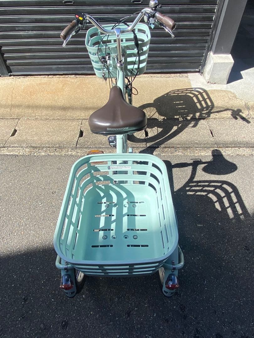美品 BRIDGESTONE ブリヂストン ラクットワゴン 電動アシスト三輪車