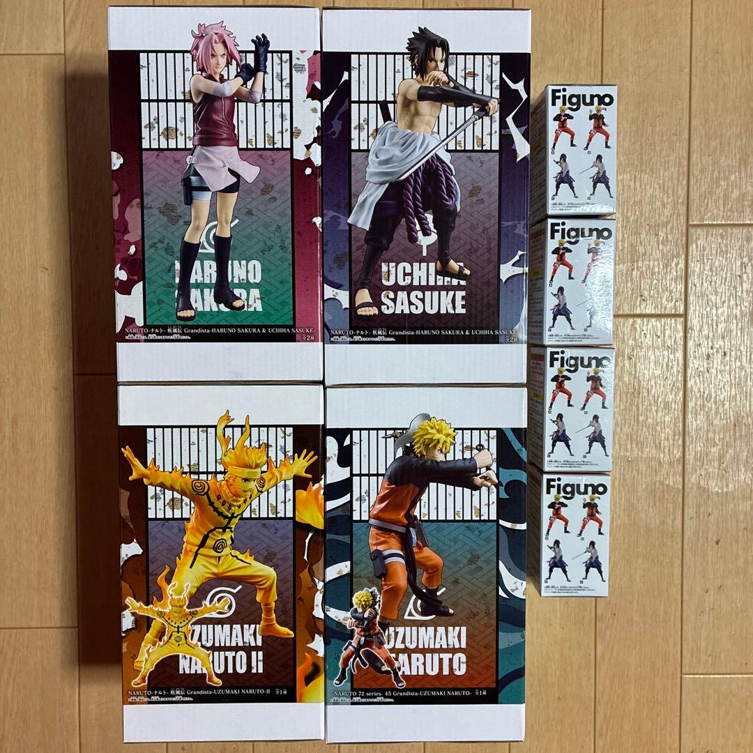 NARUTO 疾風伝 Grandista & Figunoフィギュア 8種セット