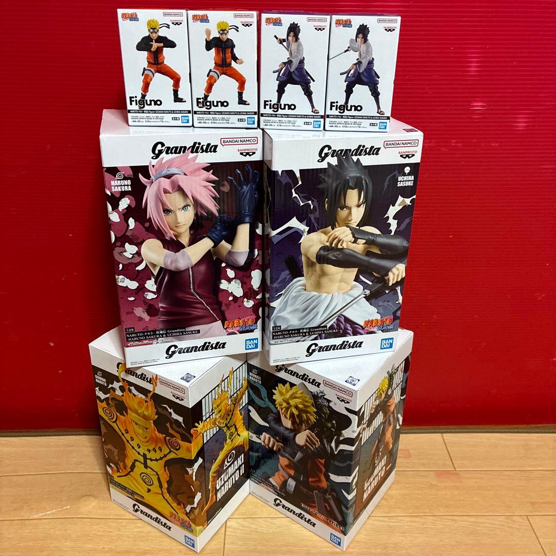 NARUTO 疾風伝 Grandista & Figunoフィギュア 8種セット