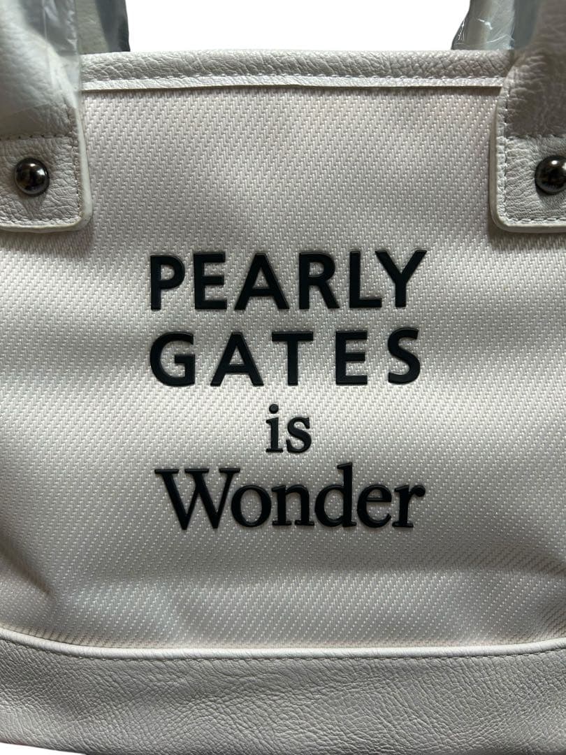 新品 PEARLY GATES パーリーゲイツ プーさん カートバッグ ホワイト