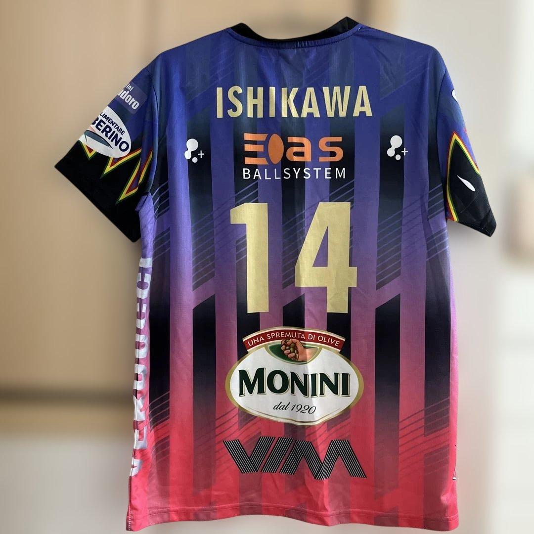 石川選手所属ペルージャ　ユニフォーム　ゲームパンツ　上下セット　L