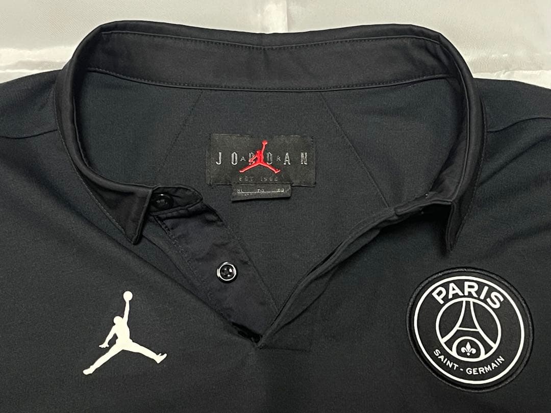 ジョーダン JORDAN パリ サンジェルマン PSG ポロシャツ 黒 XL
