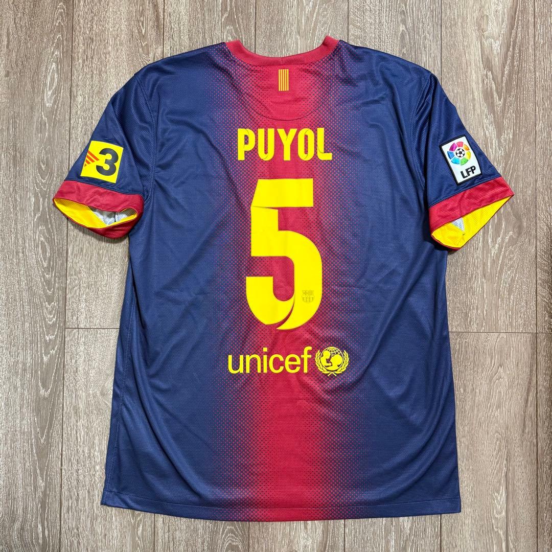 Nike 正規品 FCバルセロナ 12/13 PUYOL ホーム ユニフォーム