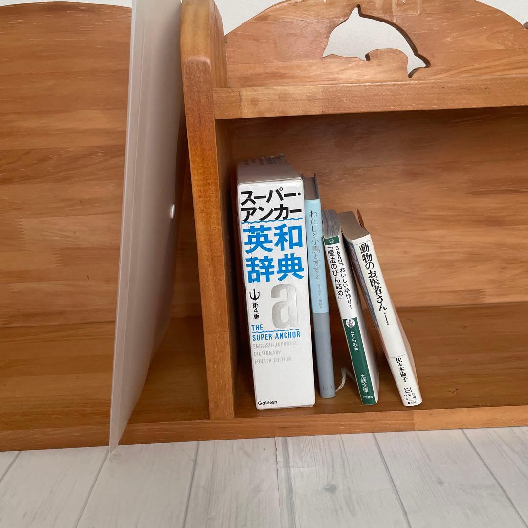 【送料込み】　カントリー家具　オープンラック　シェルフ　本棚　天然木