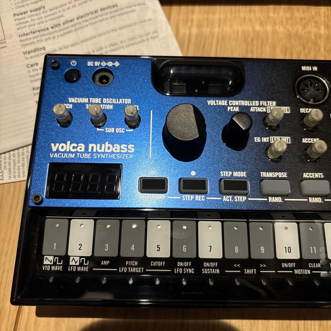 【ほぼ新品】KORG volca nubass 真空管シンセサイザー