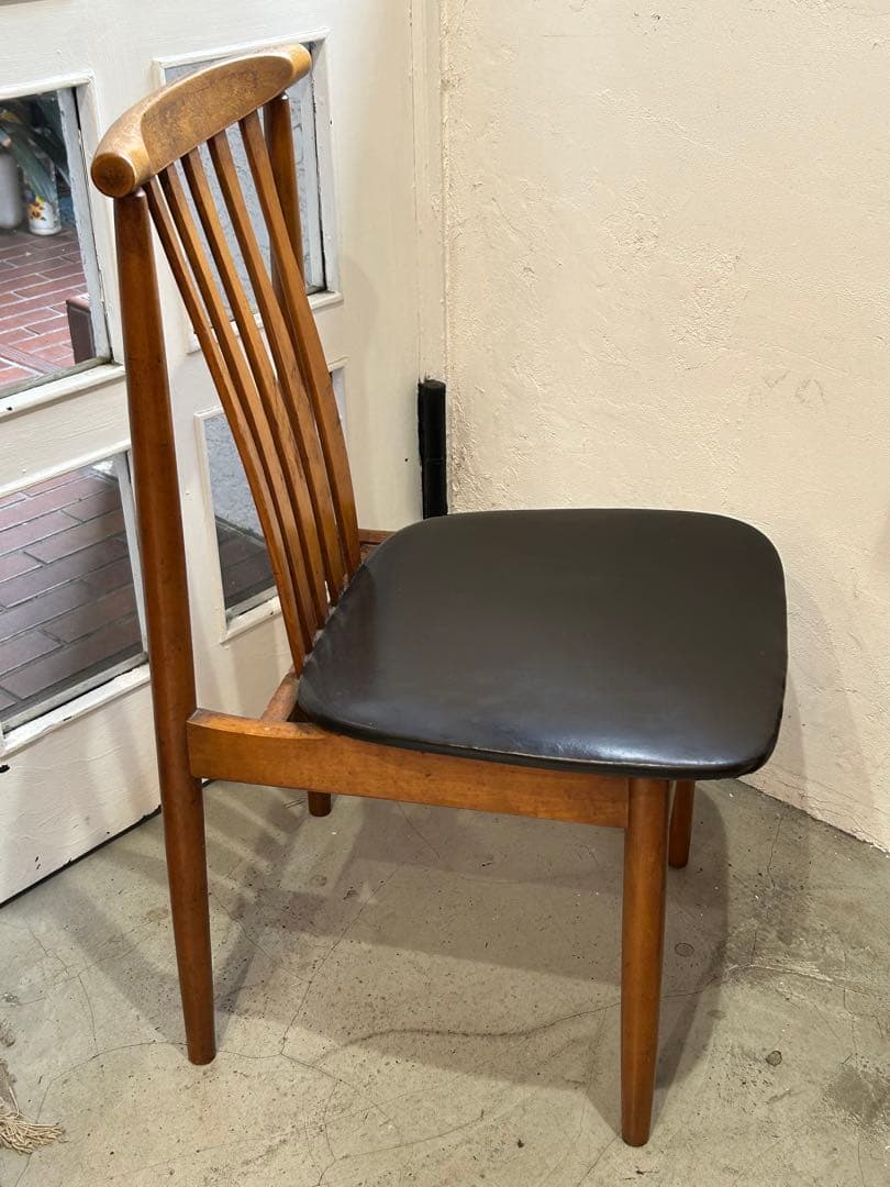 貴重!! 60s 70s ビンテージ 飛騨家具 日進木工　ウッドチェア ③