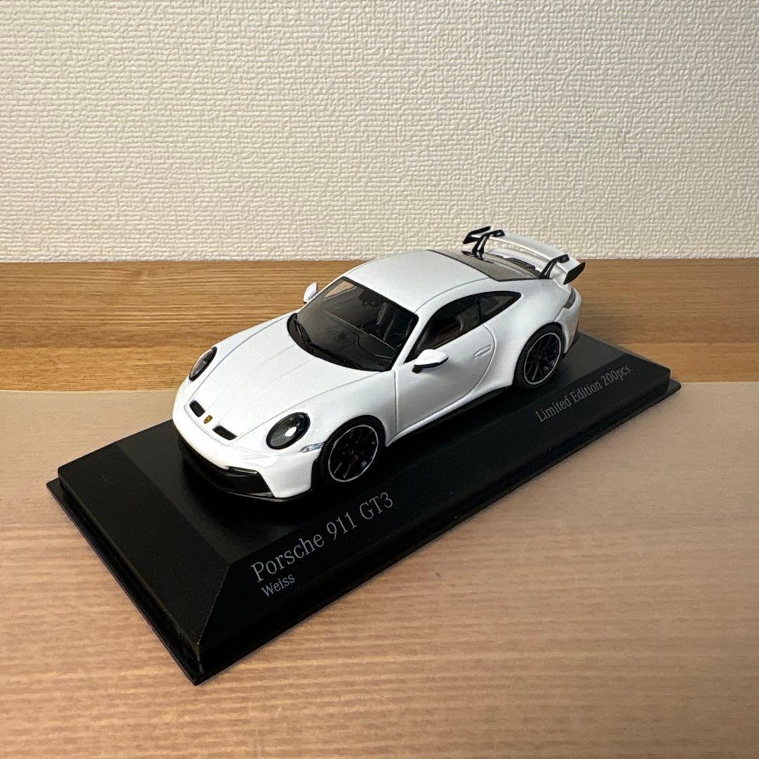 ミニチャンプス ポルシェ 911 GT3 ホワイト 1/43 限定200個