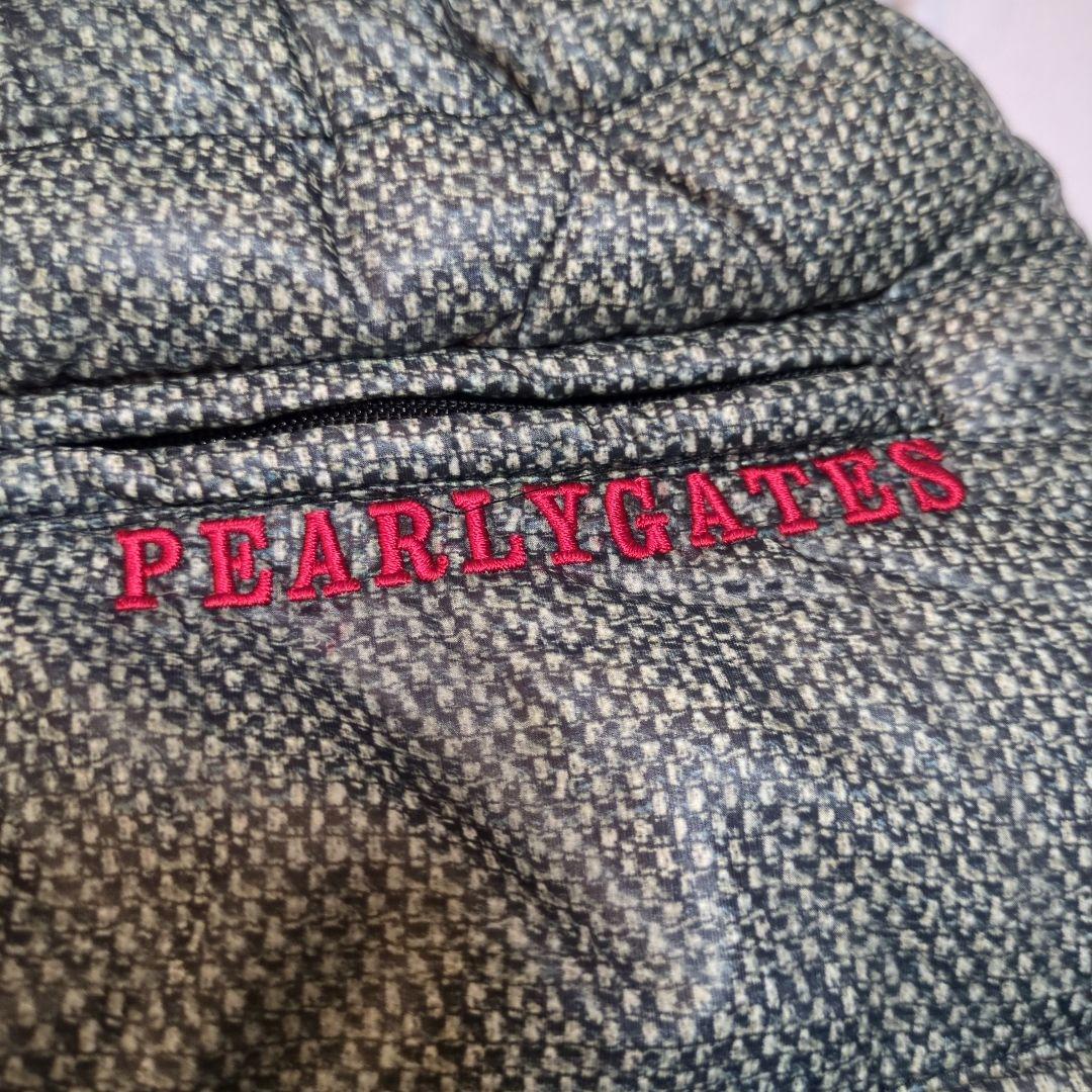 新品PEARLY GATES 【ダウンスカート】グレーニット柄模様サイズ0