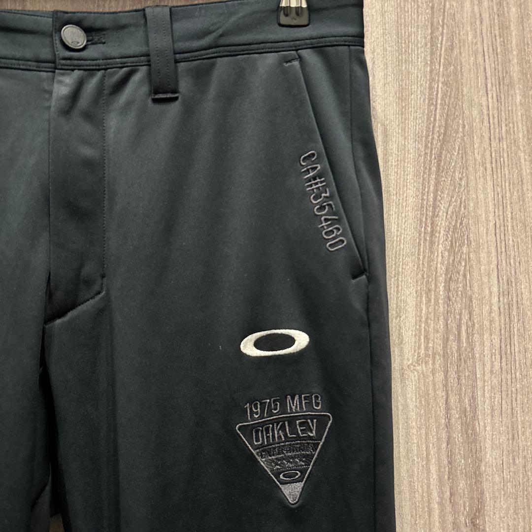 【美品】OAKLEY ゴルフウェア 上下セットアップ ジャージ 刺繍ロゴ 古着