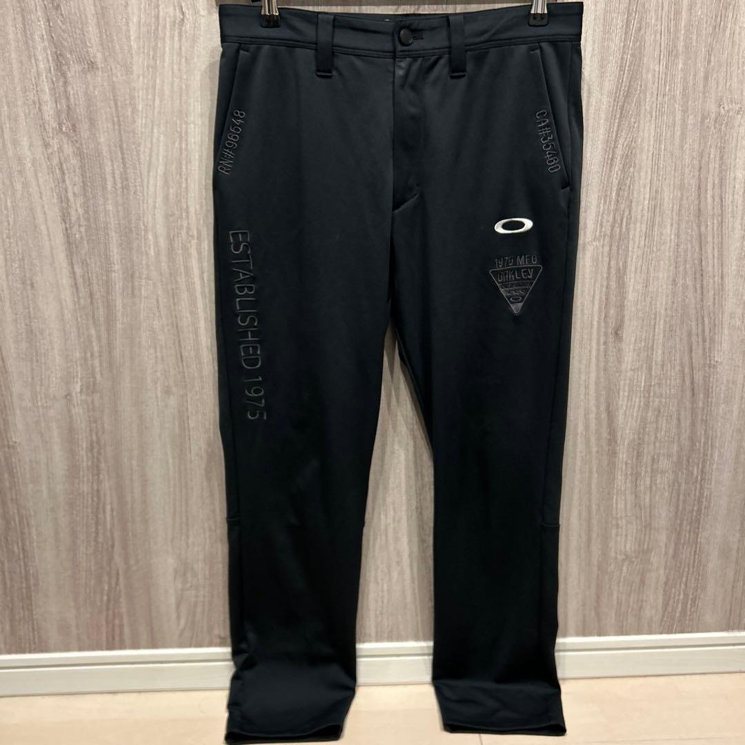 【美品】OAKLEY ゴルフウェア 上下セットアップ ジャージ 刺繍ロゴ 古着