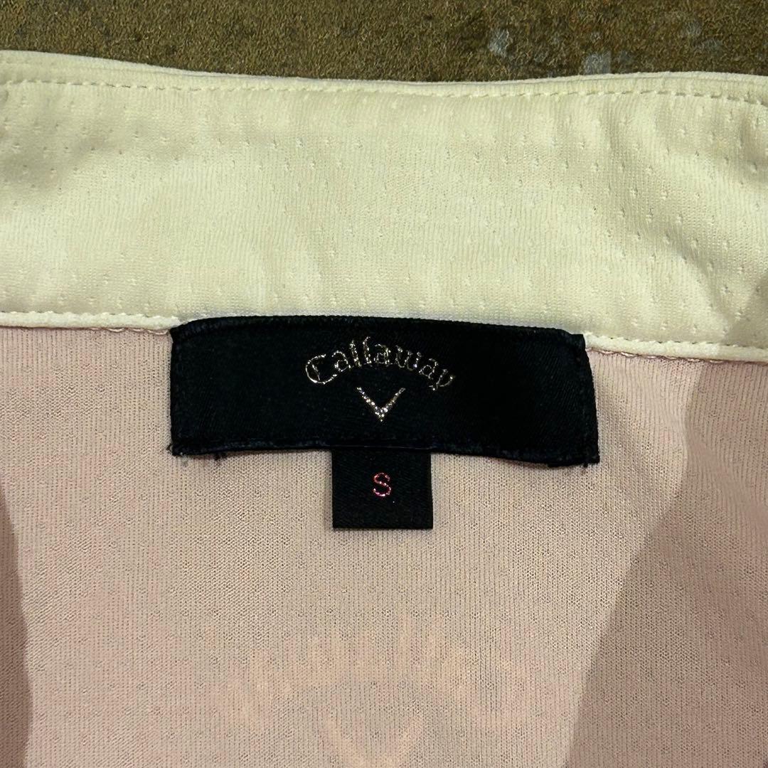 Callaway キャロウェイ クローズドメッシュワンピース ピンク