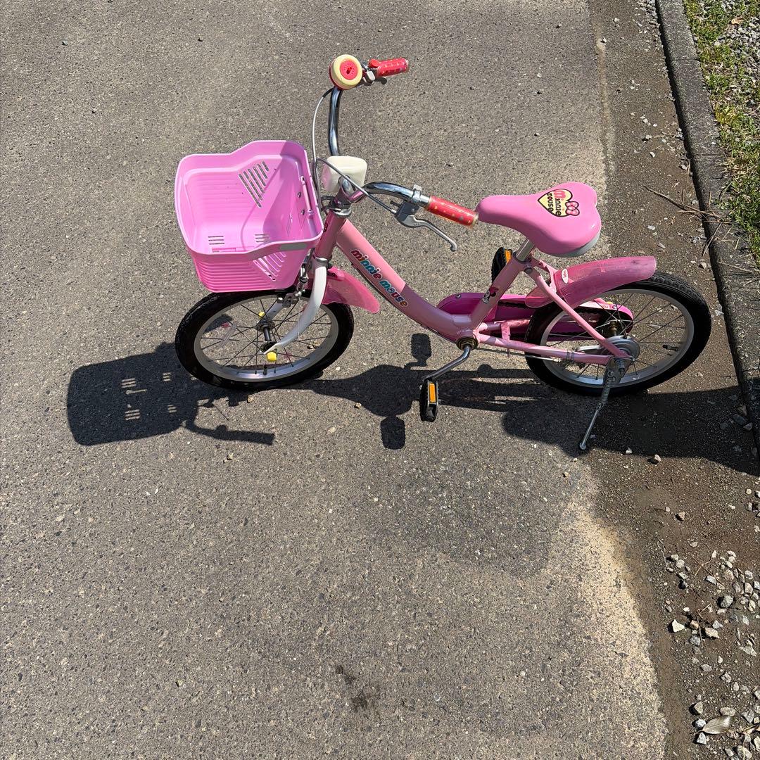 子供用自転車　キッズ　ミニーマウス　ディズニー　ピンク