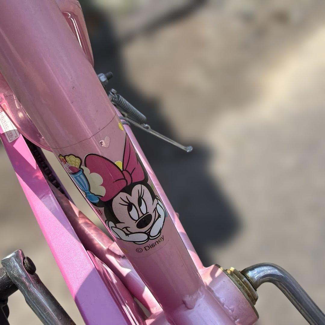 子供用自転車　キッズ　ミニーマウス　ディズニー　ピンク