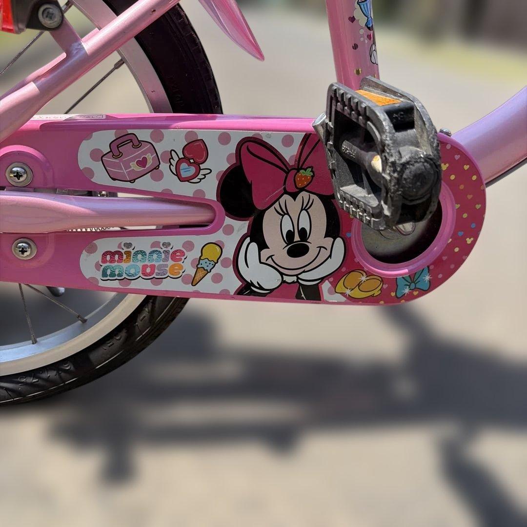 子供用自転車　キッズ　ミニーマウス　ディズニー　ピンク