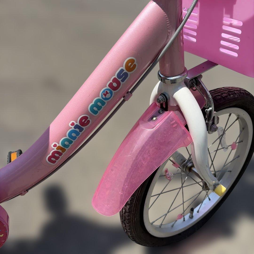 子供用自転車　キッズ　ミニーマウス　ディズニー　ピンク