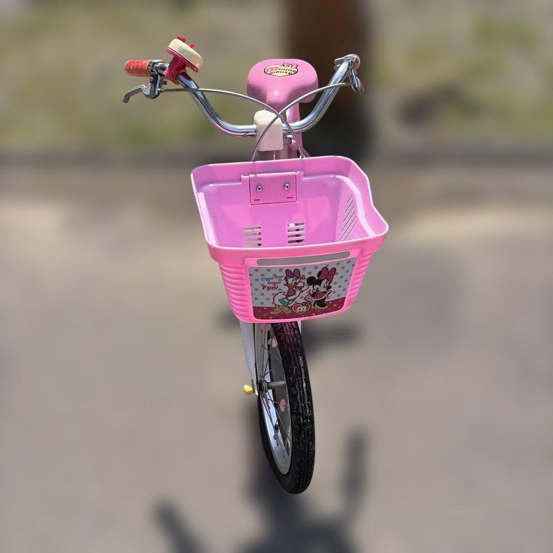 子供用自転車　キッズ　ミニーマウス　ディズニー　ピンク