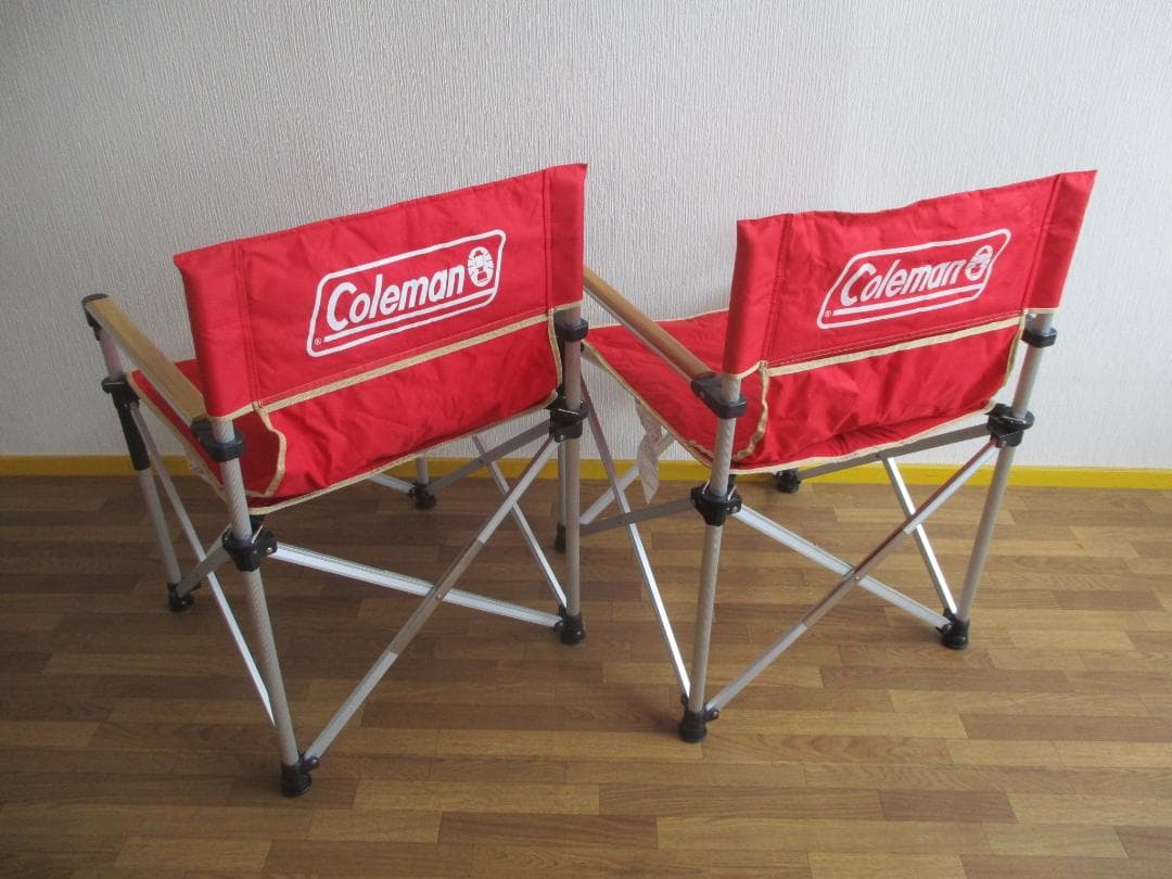 Coleman コールマン スリムキャプテンチェア レッド 2脚セット