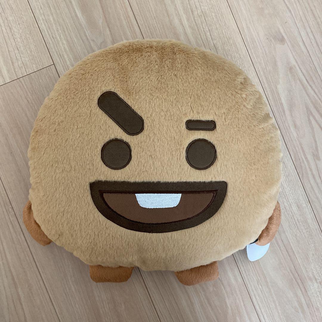 BTS BT21 パステルカラーふわふわビッグクッション SHOOKY