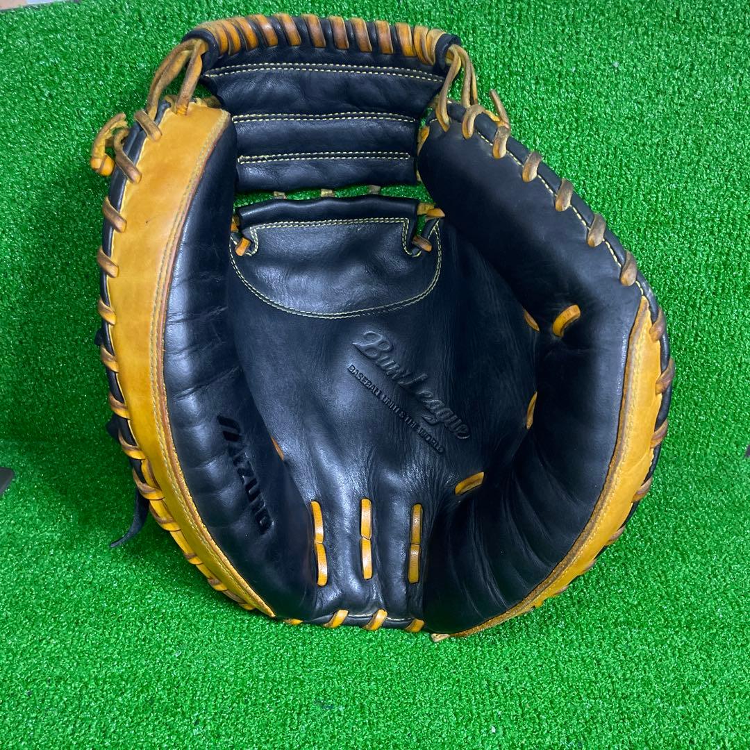 ミズノ　ビューリーグ　軟式用　キャッチャーミット　大人用　一般用　草野球