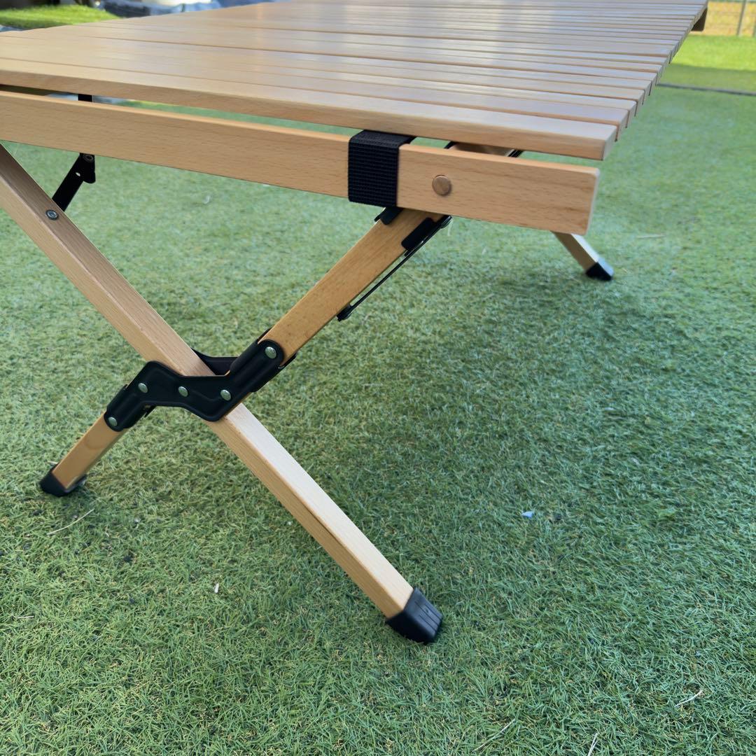 Hilander wood roll top table 90×60cm