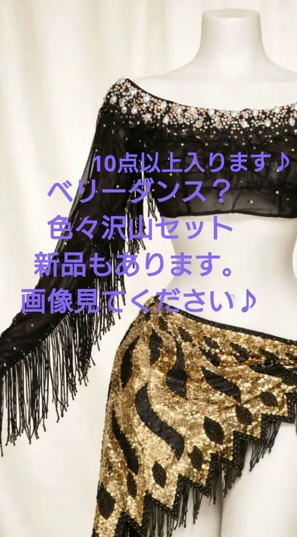 社交ダンスベリーダンスキラキラビジュなど色々セット新品アクセサリー付き
