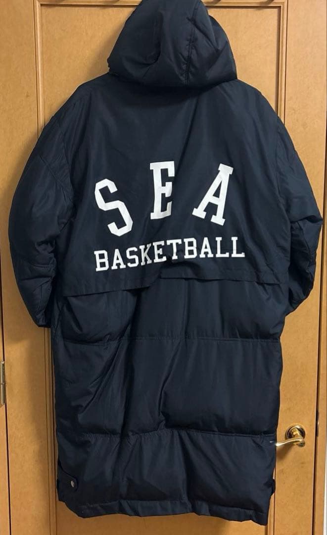 SEA BASKETBALL ベンチコート ネイビー　Mサイズ