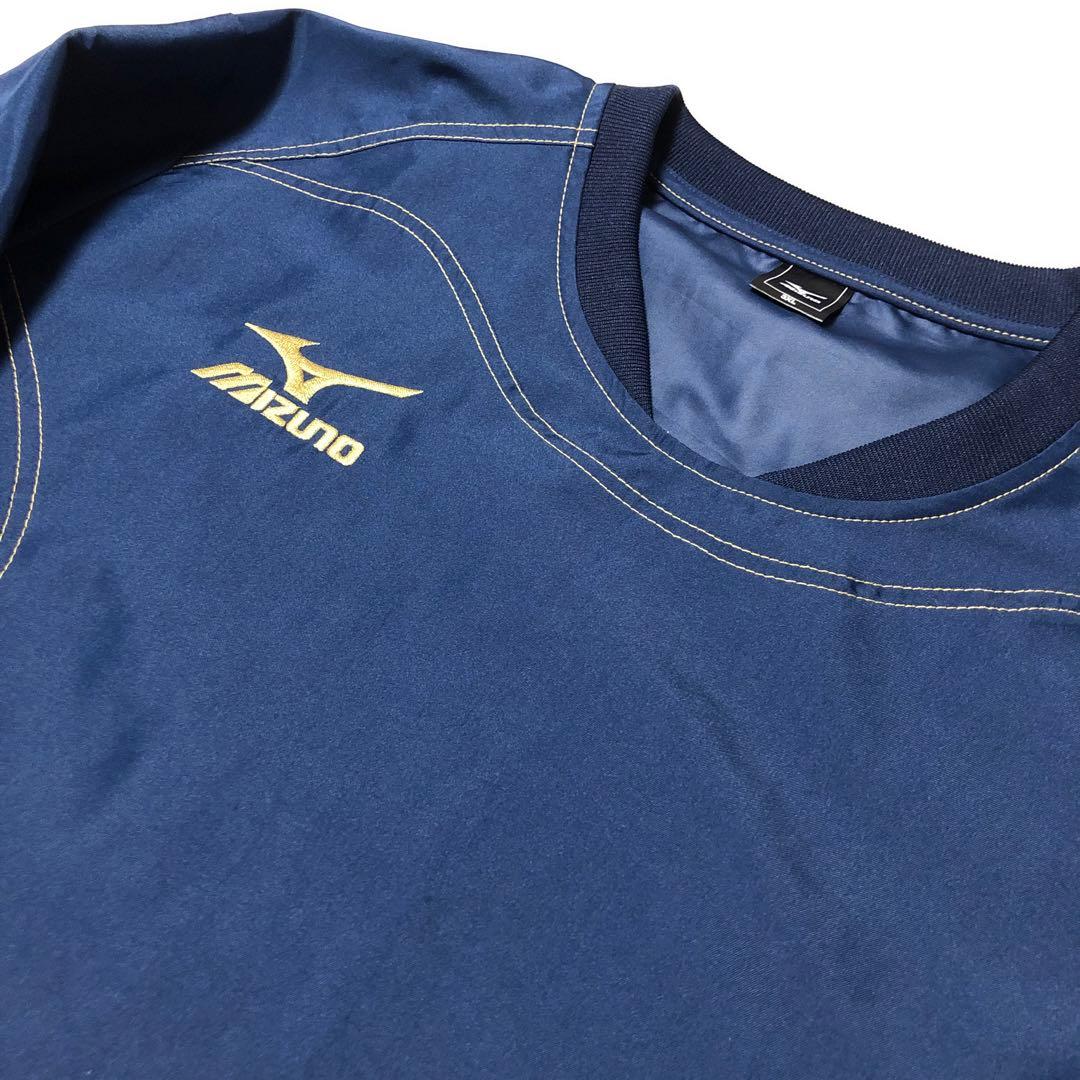 美品　MIZUNO ミズノ　タフブレーカー上下　セットアップ　ネイビー　3XL