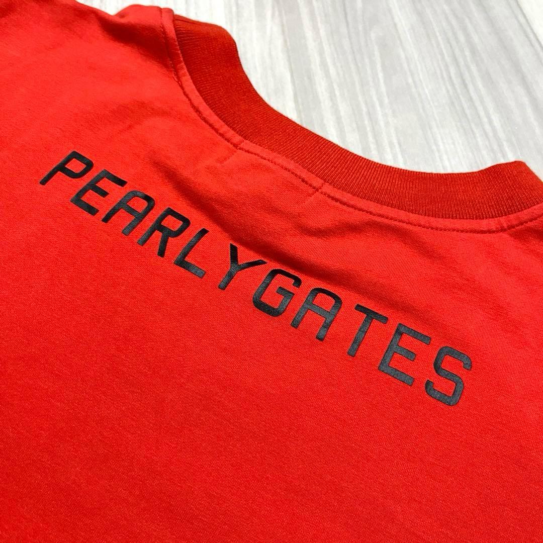美品★PEARLY GATES★長袖スウェット　メンズ　4(M) オレンジ×黒