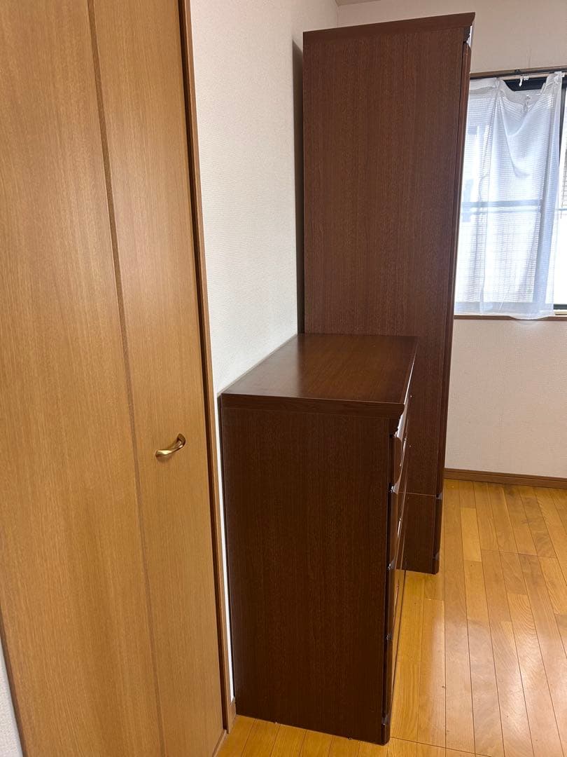 木製チェスト（4段ローチェスト）光家具工業 メルローズ【幅85×奥46×高98】