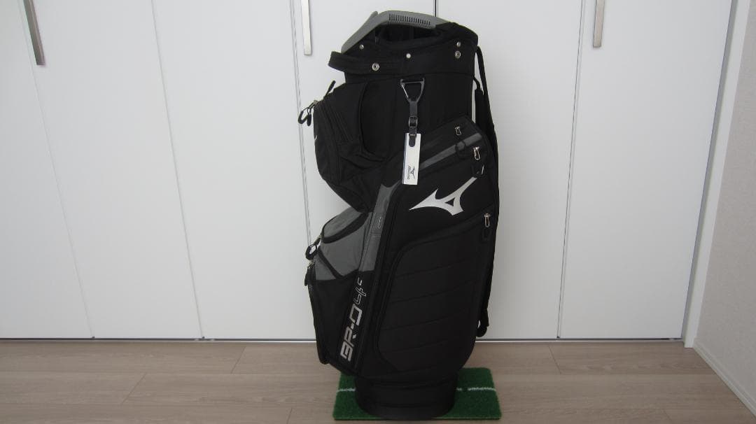 【未使用に近い】MIZUNO キャディバッグ BR-D4c カートバッグ（黒色）
