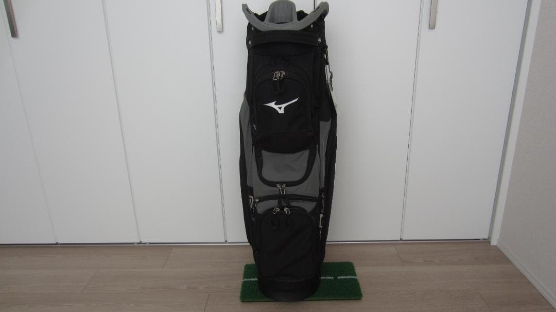 【未使用に近い】MIZUNO キャディバッグ BR-D4c カートバッグ（黒色）