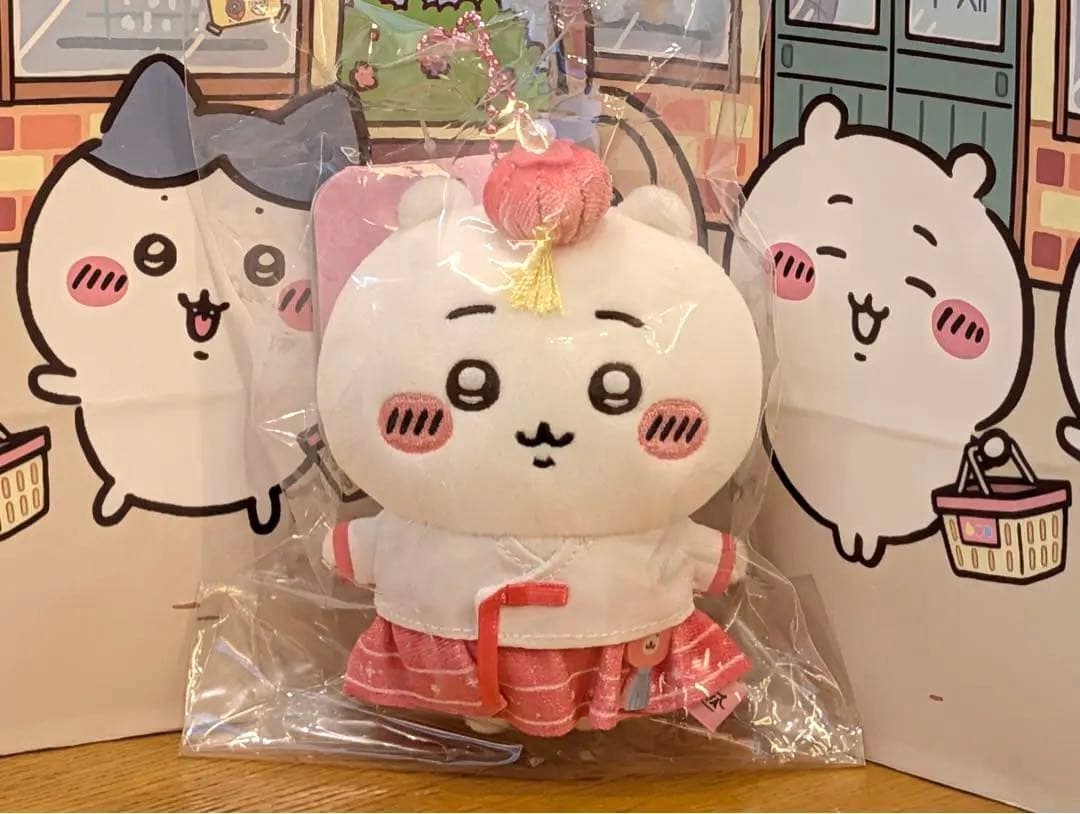 【韓国限定版】ちいかわ チマチョゴリ マスコット ぬいぐるみ セット　おまけ付き