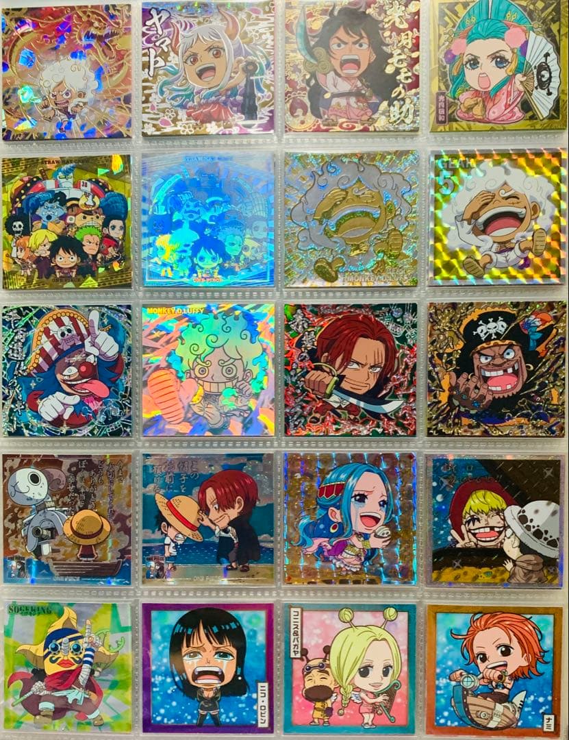 ドラゴンボール&ワンピース にふぉるめーしょんシール まとめ売り!!