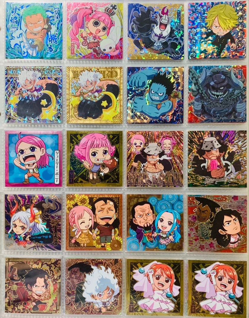 ドラゴンボール&ワンピース にふぉるめーしょんシール まとめ売り!!