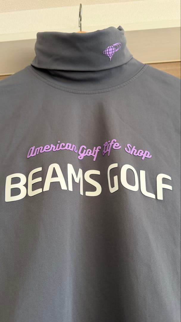 BEAMS GOLF タートルネックセーター グレー