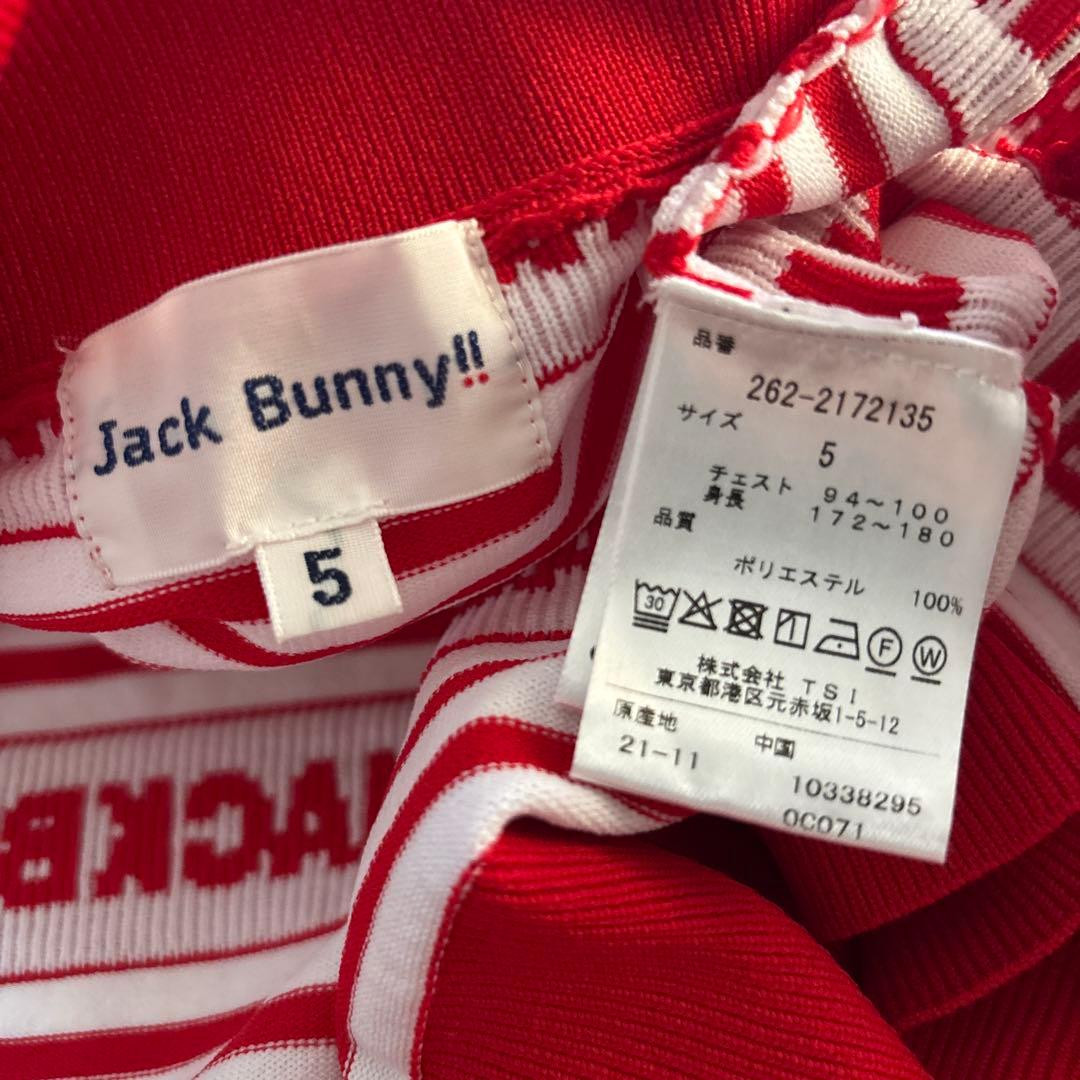 JACK BUNNY ジャックバニー ゴルフニットフルジップ ジャケットサイズ5