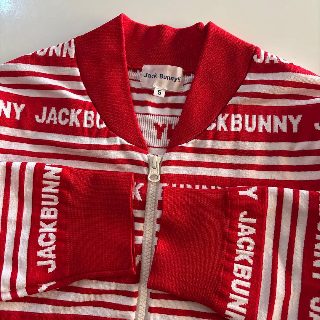 JACK BUNNY ジャックバニー ゴルフニットフルジップ ジャケットサイズ5