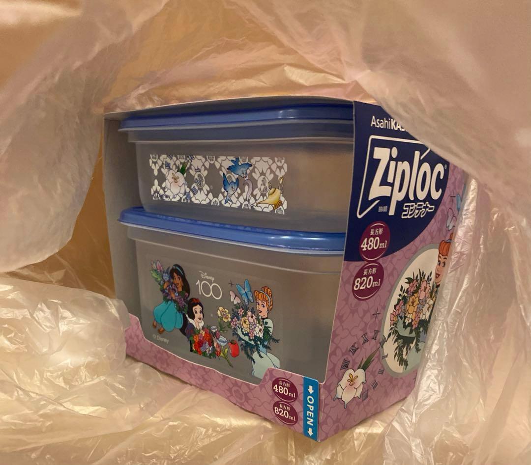 新品未使用！ziploc☆コンテナ☆ディズニープリンセス3種セット