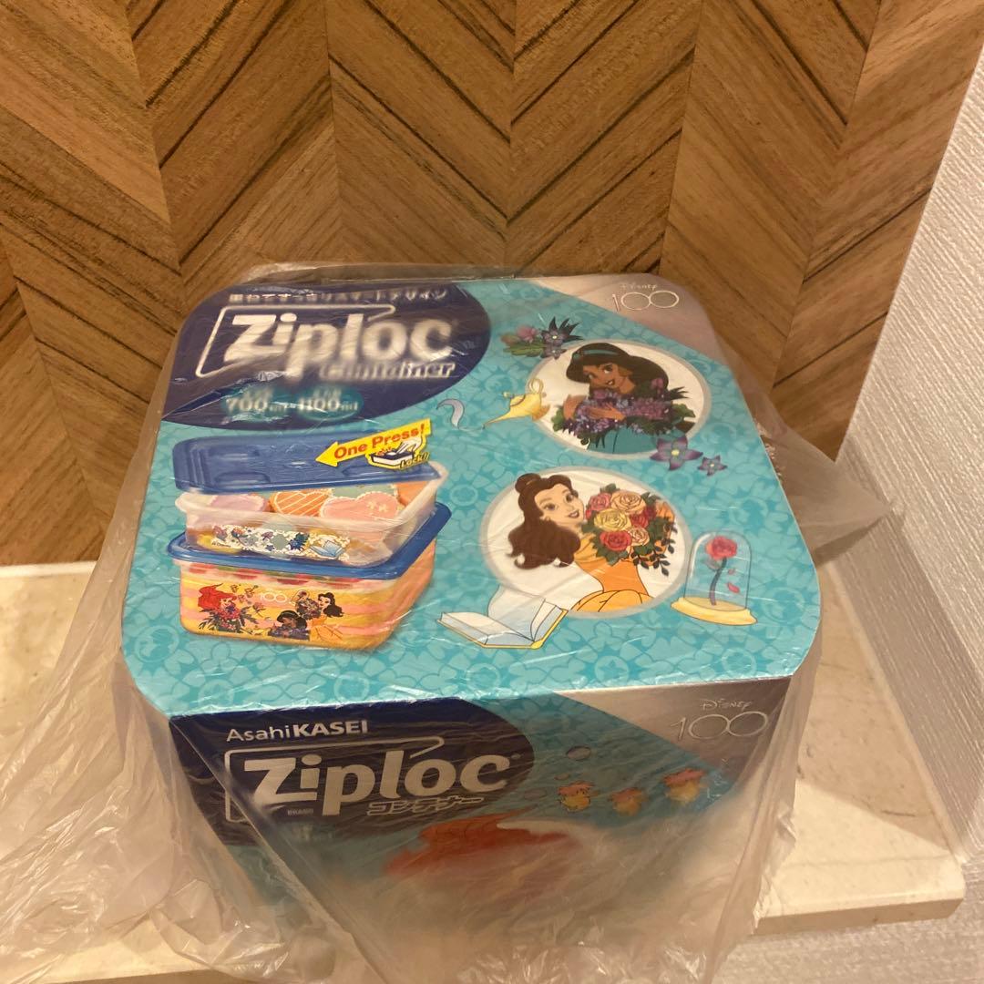新品未使用！ziploc☆コンテナ☆ディズニープリンセス3種セット