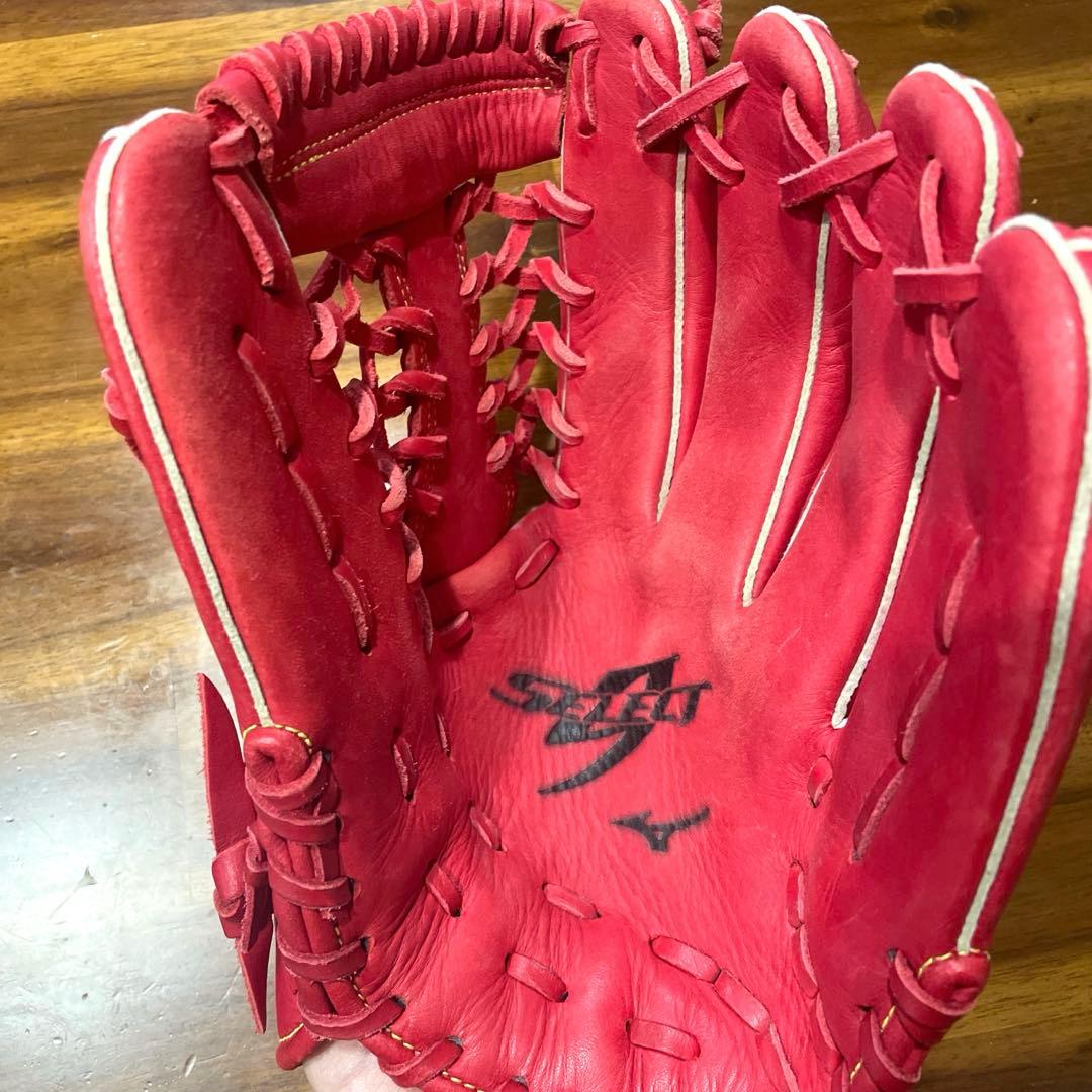 MIZUNO 野球　グローブ　軟式用 セレクトナイン オールラウンド用　レッド