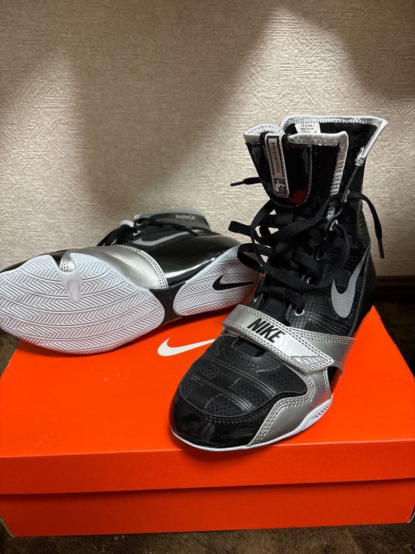 NIKE ボクシングシューズ ハイパーko ブラック×シルバー　最終値下げ
