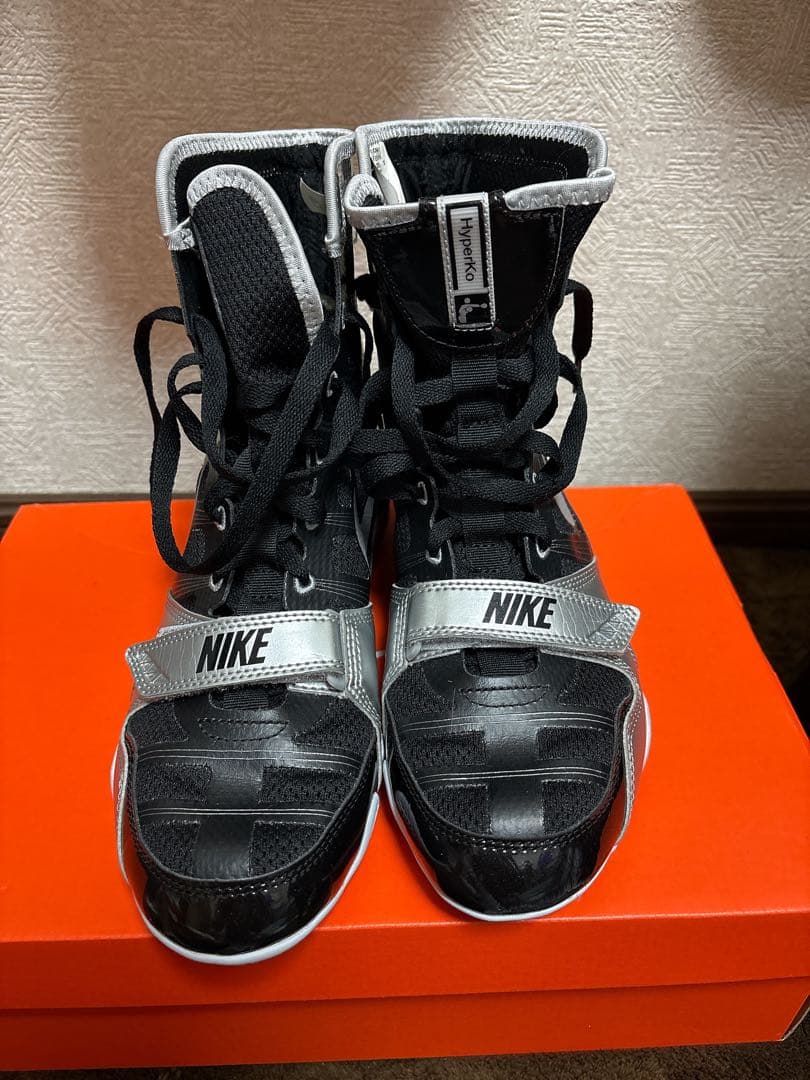 NIKE ボクシングシューズ ハイパーko ブラック×シルバー　最終値下げ