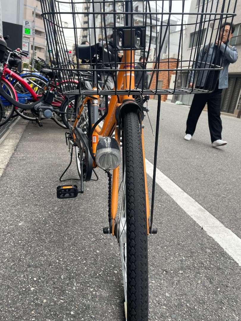 Pour Toujours シティサイクル オレンジ