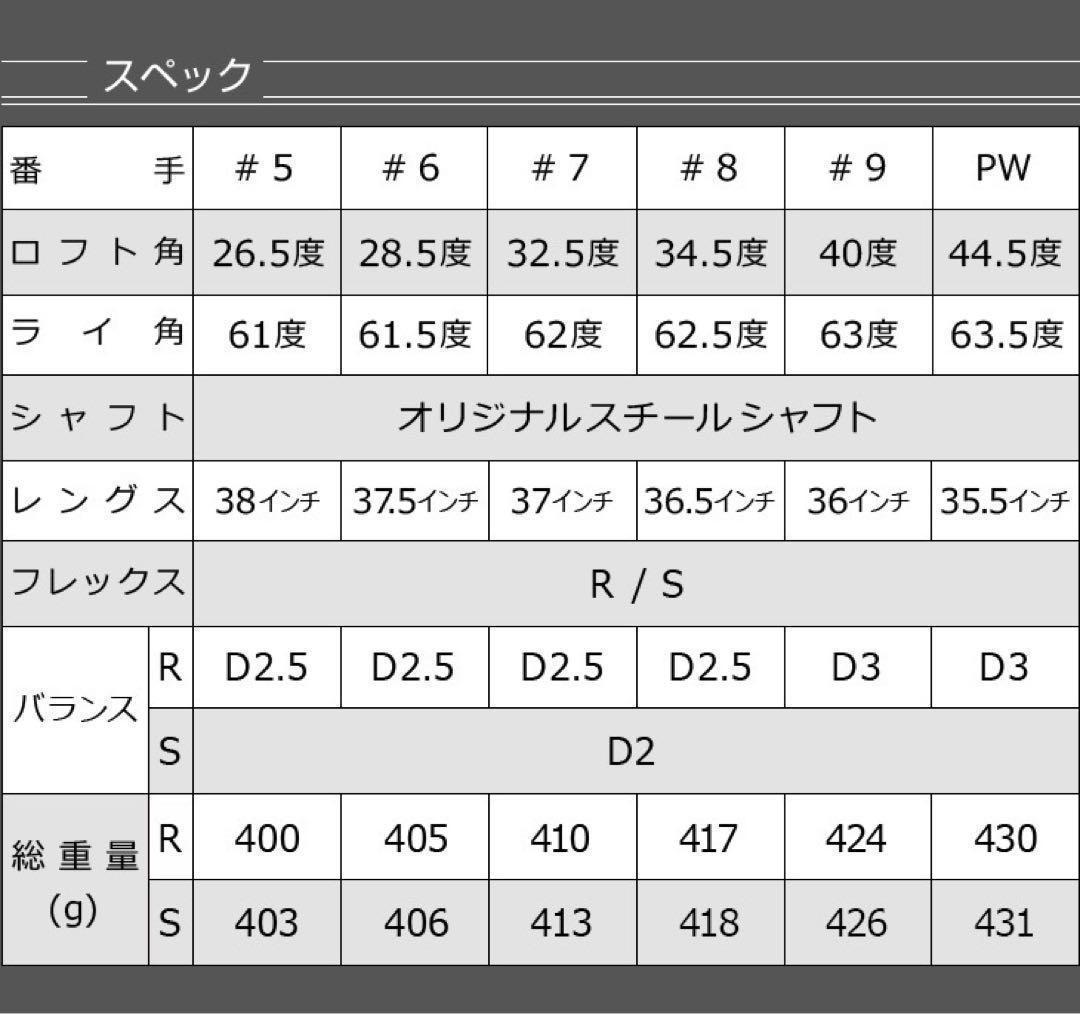 ★6本セット★ ダイナミクス アイアン スチール仕様 ★番手を超えた爆飛び性能!