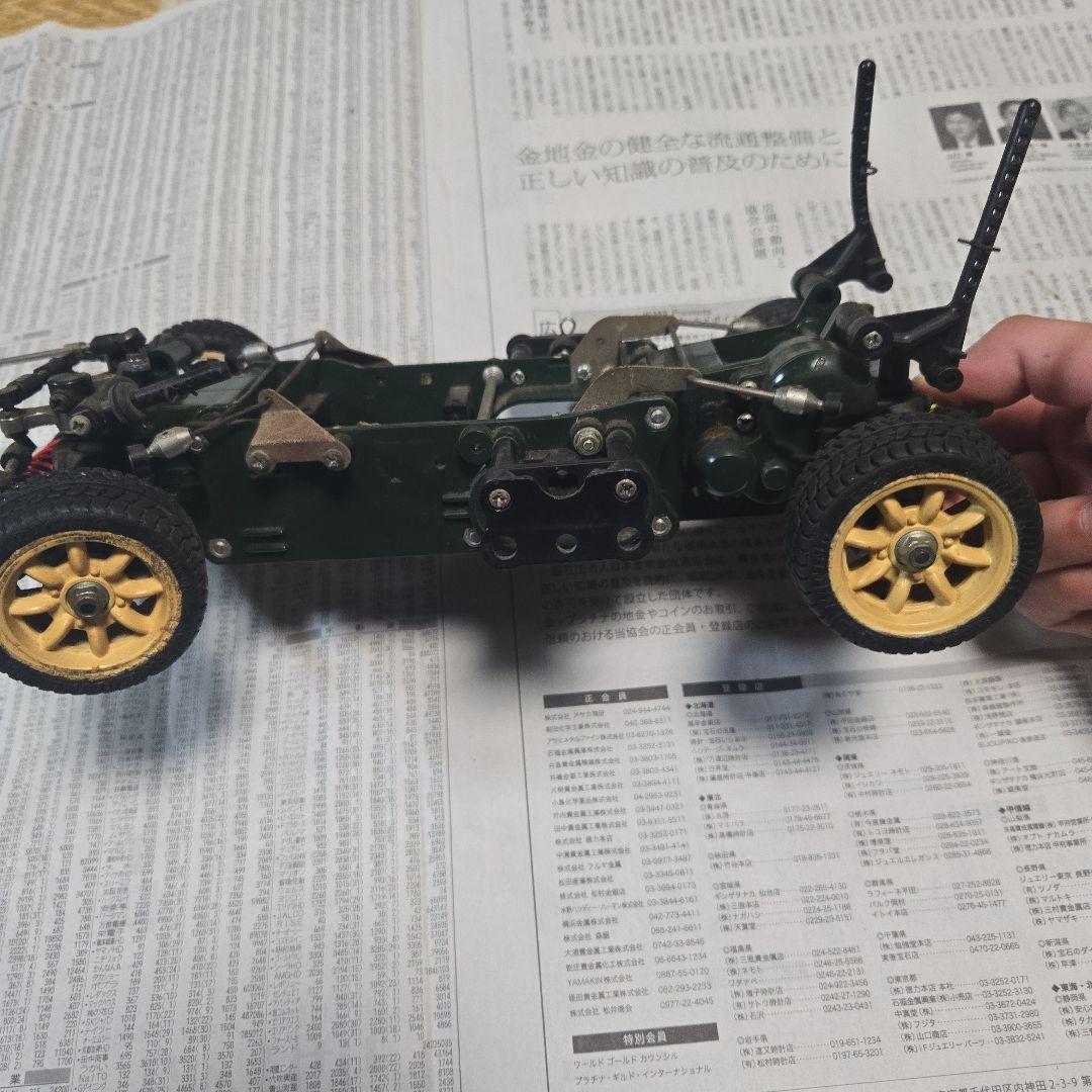 ジャンク長期保管品　タミヤ製　初代Mシャーシ　中古　メカ無し